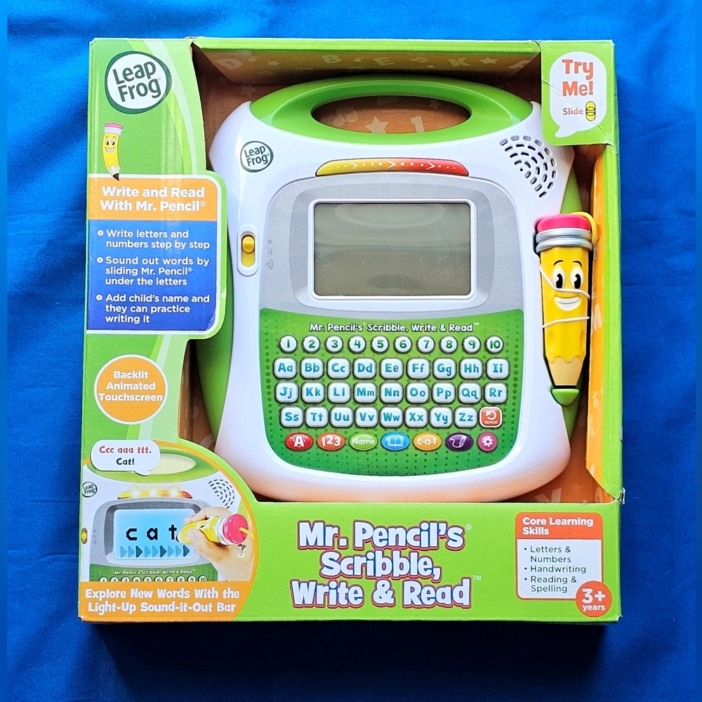 NEW LeapFrog Mr Pencils Scribble Write & Read Kids Tablet Letters Numbers Spell